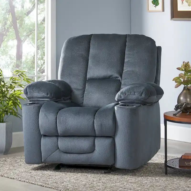 Gannon Fauteuil club inclinable et pivotant en tissu