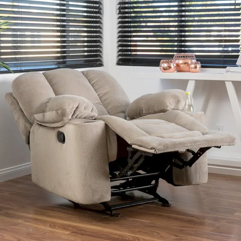 Gannon Fauteuil club inclinable et pivotant en tissu
