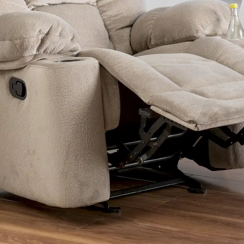 Gannon Fauteuil club inclinable et pivotant en tissu