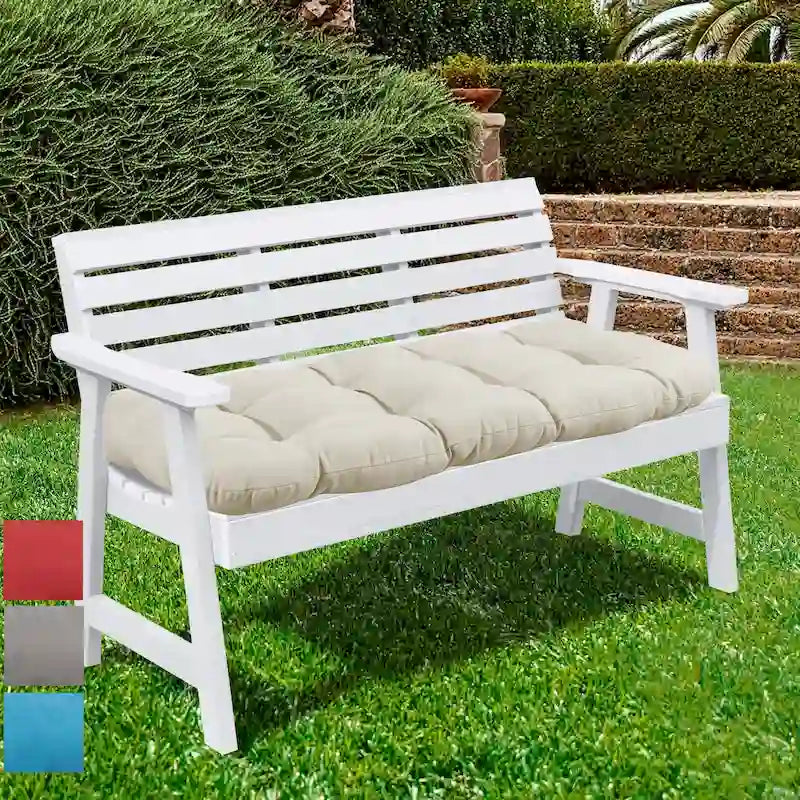Coussin de causeuse d'extérieur touffeté Sweet Home Collection 44 x 19
